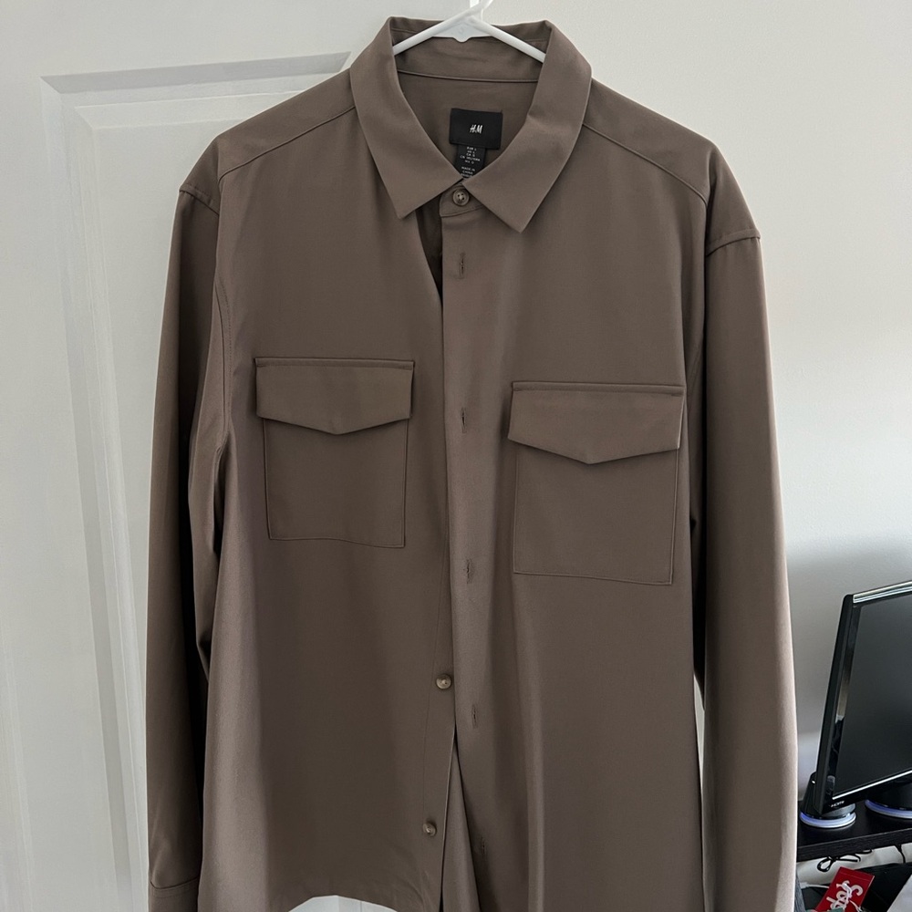 H&M Brown Dress Shirt